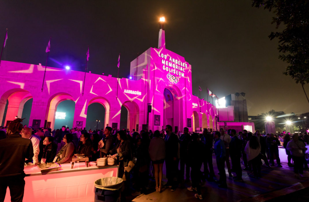 coliseum pink glow