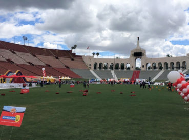 people walking on field