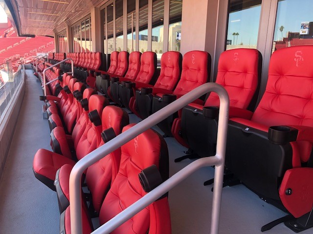 red seats