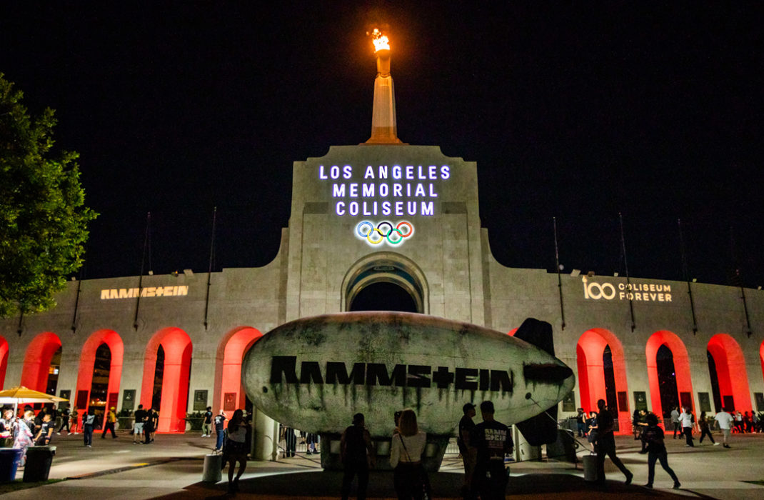 coliseum at night